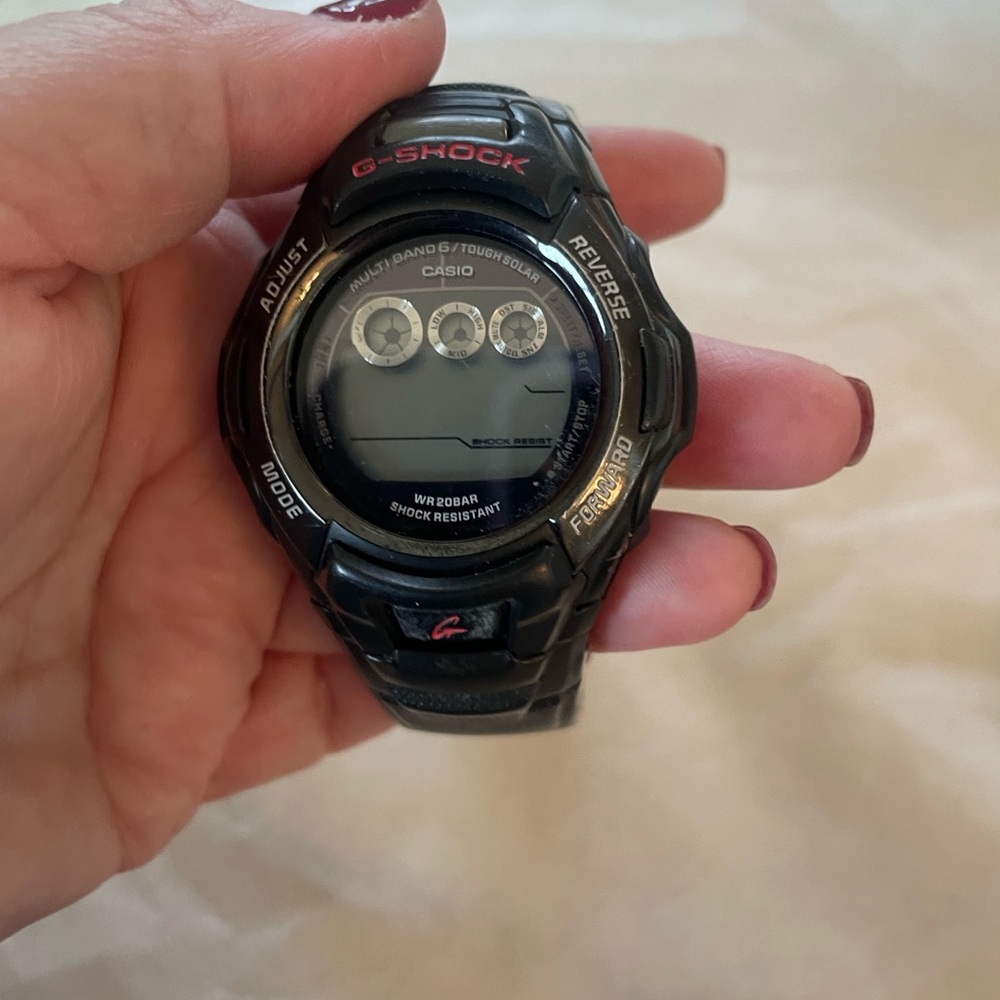 Casio G-Shock Black Digital Men's Watch - Tough Solar New Battery - Picture 2 of 7